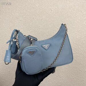 Prada 3 in 1 Crossbody Bag Blue  Small